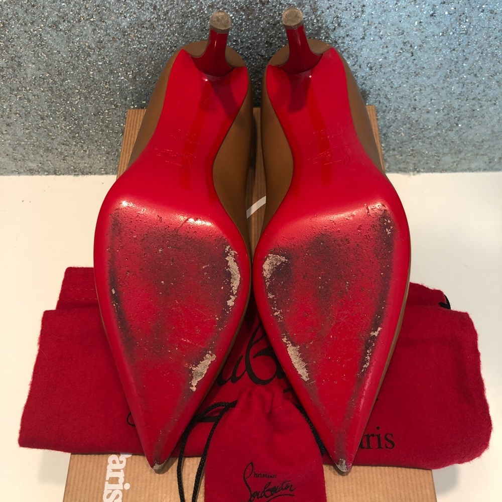 🔴SOLD🔴 Louboutin “Apostrophy” Pump 85 Kid 38.5 - Picture 8 of 8